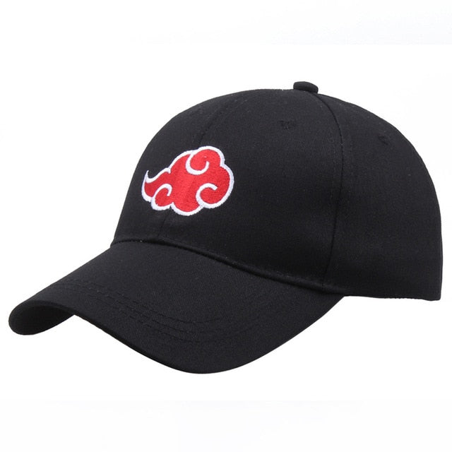 Sombreros de Anime Akatsuki Ninja Uchiha Konoha nube roja símbolo gorra de béisbol Cosplay disfraces Accesorios