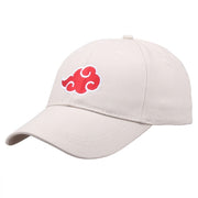 Anime Hüte Akatsuki Ninja Uchiha Konoha Red Cloud Symbol Baseballmütze Cosplay Kostüme Zubehör