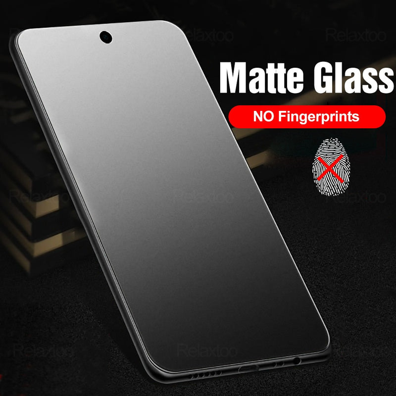 1/2pcs frosted matte protective glass for xiaomi redmi note 9s 6 7 8 9 10 pro max 8t 9a 8a 7a note9pro screen protector film