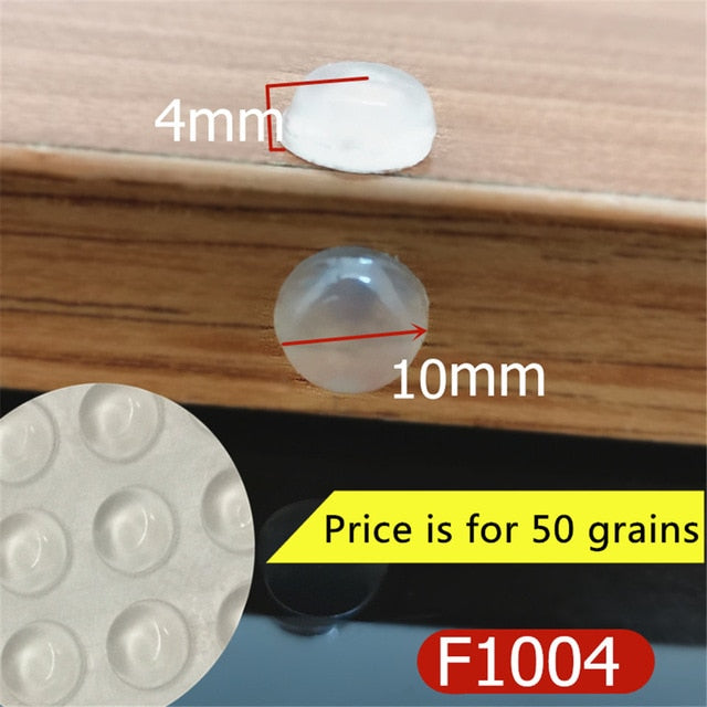 Cabinet Door Bumper Of Various Size Of Silicone Material For Kitchen Cabinet Self-adhesive Damper Pad For Door Stopper