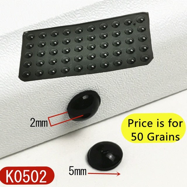 Parachoques de puerta de armario de varios tamaños de Material de silicona para armario de cocina almohadilla amortiguadora autoadhesiva para Tope de puerta