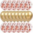 20pcs Gold Confetti Balloons Set Metallic Chrome ballon Birthday Party Wedding Decoration Anniversary Globos Baby Shower Balloon