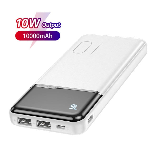 KUULAA Power Bank 10000mAh Portable Charging PowerBank 10000 mAh USB PoverBank External Battery Charger For Xiaomi Mi 9 8 iPhone