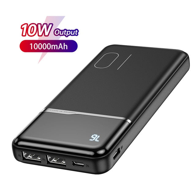 KUULAA Power Bank 10000 mAh carga portátil PowerBank 10000 mAh USB PoverBank cargador de batería externo para Xiaomi Mi 9 8 iPhone