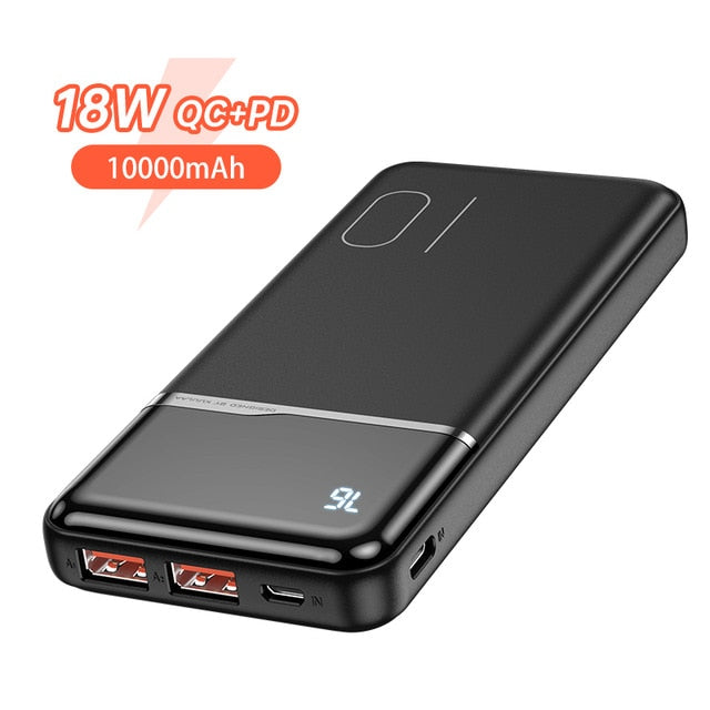 KUULAA Power Bank 10000mAh Portable Charging PowerBank 10000 mAh USB PoverBank External Battery Charger For Xiaomi Mi 9 8 iPhone