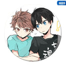 Anime High Kyuu!! enamel pin Volleyball Boy Cos Tsukishima Firefly Sun Xiang XCosplay Bedge Cartoon Bags Badge Button Brooch