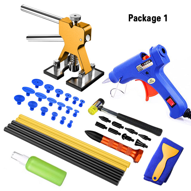 Car paintless dent repair tools Dent Repair Kit Car Dent Puller with Glue Puller Tabs Removal Kits for Vehicle Car Auto