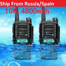 2 uds alta calidad 10W 25km Baofeng UV-9R plus ham radio cb radio comunicador impermeable walkie talkie baofeng uv 9r plus рация