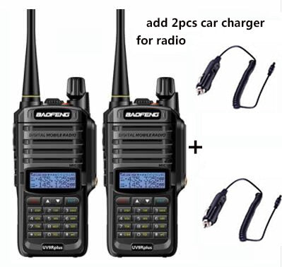 2 uds alta calidad 10W 25km Baofeng UV-9R plus ham radio cb radio comunicador impermeable walkie talkie baofeng uv 9r plus рация