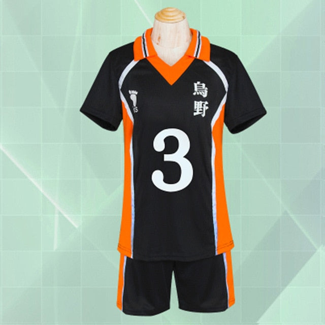 Anime Haikyuu Cosplay Kostüm Karasuno High School Volleyball Club Hinata Shyouyou Kageyama Tobio Sportswear Trikots Uniform