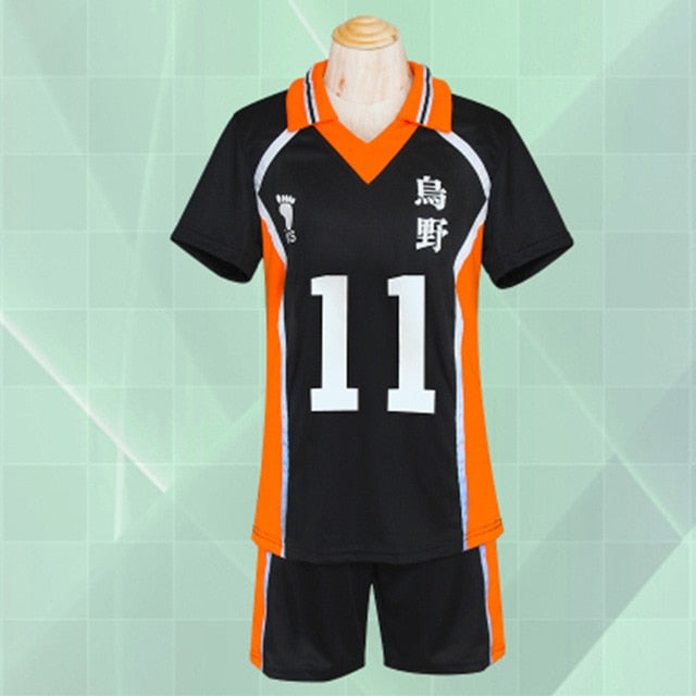 Anime Haikyuu Cosplay disfraz Karasuno escuela secundaria voleibol Club Hinata Shyouyou Kageyama Tobio ropa deportiva Jerseys uniforme