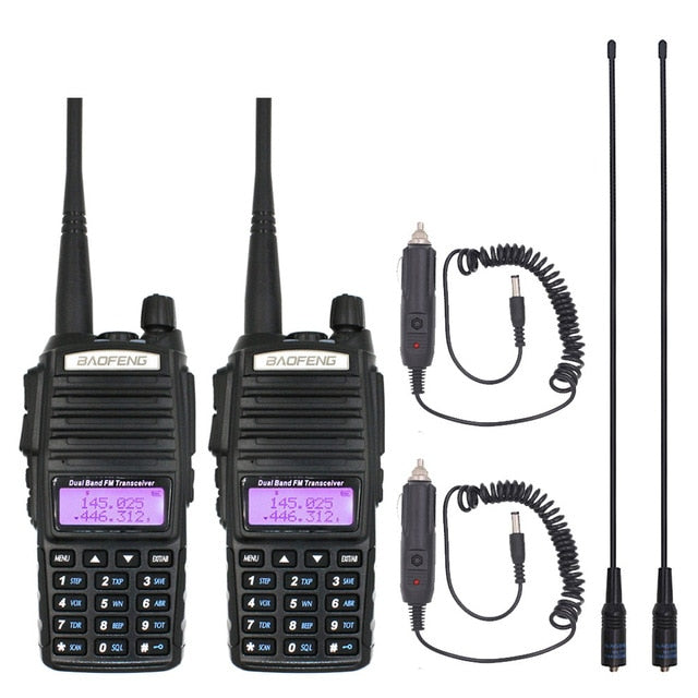 2 Teile/los BaoFeng UV-82 Walkie Talkie 136-174 MHz &amp; 400-520 MHz Funkgerät UV82 FM Transceiver Amateurfunk