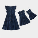 Unregelmäßige Mutter Tochter Macthing Kleider Familie Set Blume Mama Mama Baby Mama und ich Kleidung Mode Frauen Mädchen Baumwollkleid