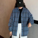 Blusa De lana para Mujer, abrigo a cuadros, camisa a cuadros para Mujer, camisa De manga larga gruesa, Blusas, Ropa De Mujer