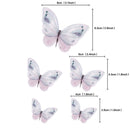 10pcs Happy Birthday Cake Toppers Cake Decoration Handmade Painted Butterfly Cake Topper For Wedding Birthday Party Baby Shower