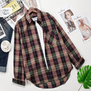 Camisas a cuadros, blusas para mujer, blusas de manga larga a cuadros para mujer, prendas de vestir holgadas para mujer, ropa informal, noticias de primavera y otoño