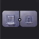 1 par de ganchos adhesivos de pared de doble cara, soporte para enchufe de pasta, fijación de enchufe de almacenamiento de Cable, organiza costuras impermeables reutilizables