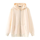 Sudaderas con capucha gruesas de gran tamaño para niñas, moda de primavera 2021, ropa de calle para mujeres, trajes de lana, sudaderas holgadas para novio Y2K, sudaderas con capucha Unisex para mujeres elegantes