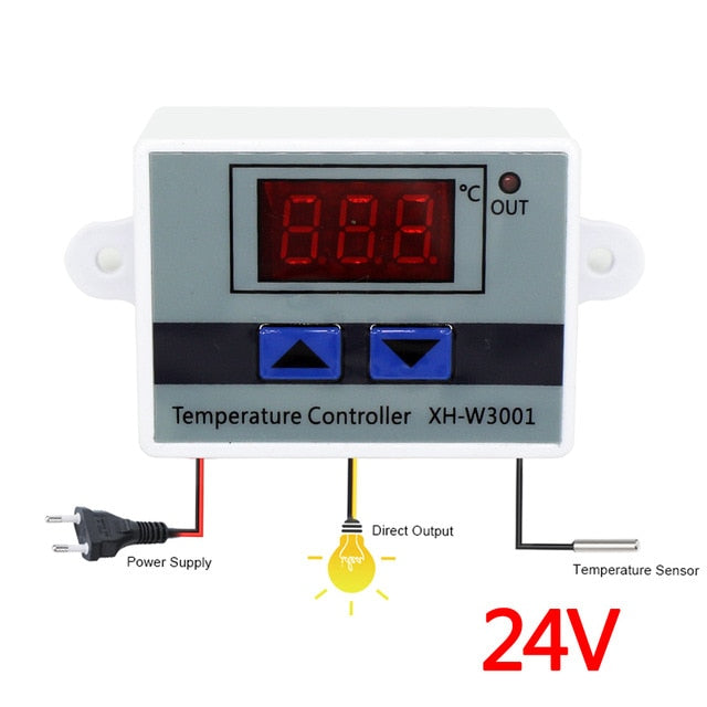 12V/24V/220V Mikrocomputer Digitaler Temperaturregler LED-Anzeige Gewächshausheizung Thermostat Inkubator Aquarium Verwendung