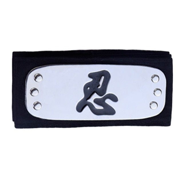 Stirnband für Erwachsene, japanisches Anime-Logo, metallbeschichtetes Haarband, Stirnschutz M3GF