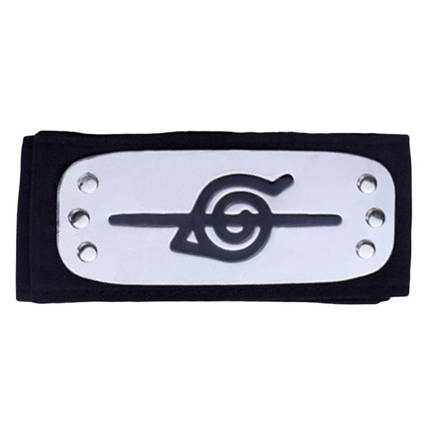 Stirnband für Erwachsene, japanisches Anime-Logo, metallbeschichtetes Haarband, Stirnschutz M3GF