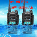 2 uds alta calidad 10W 25km Baofeng UV-9R plus ham radio cb radio comunicador impermeable walkie talkie baofeng uv 9r plus рация