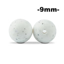 LOFCA 9mm 100pcs Silicone Teething Beads Teether Baby Nursing Necklace Pacifier Clip Oral Care BPA Free Food Grade Colorful