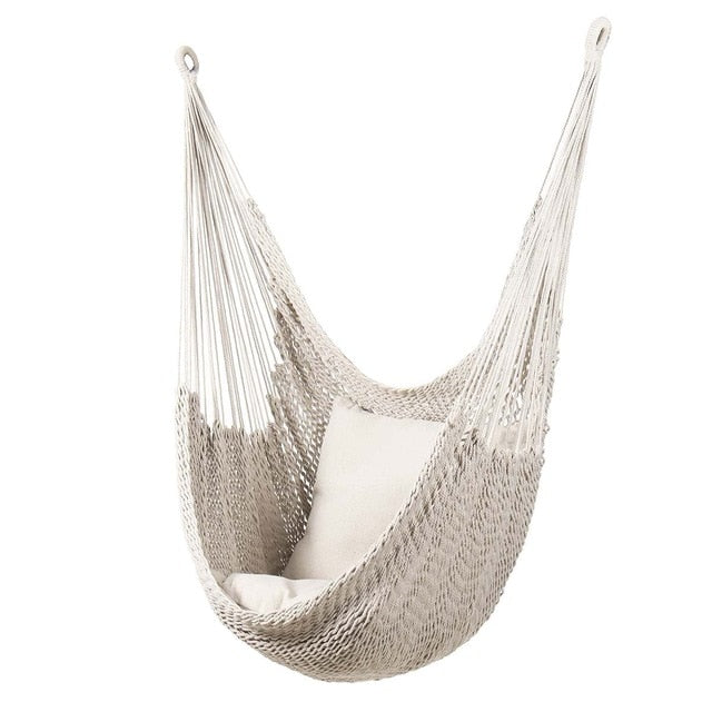 Hammock Chair Outdoor Nordic Indoor Garden Bedroom Ins Furniture Hanging Chair For Child Adult Safety Camping Swing Chair