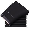 Men's Premium No-Iron Straight-Fit Flat-Front Elastic Dress Fashion Pants Long Formal Business Trousers