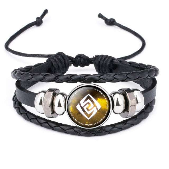 Genshin Impact Game Cosplay Prop Eye of God Water Wind Thunder Fire Rock Ice Element Bracelet Jewelry Accessories