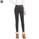 Plush padded kitten lamb velvet black gray leggings high-waisted autumn warm and 2020 winter winter pants women's leggings Q3D4