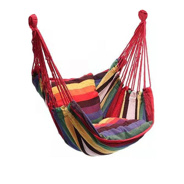 Nordic Style Hammock Outdoor Indoor Garden Dormitory Bedroom Hanging Chair For Child Adult Swinging Single Safety Chair