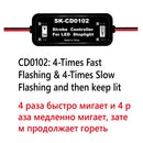 Controlador estroboscópico Universal, módulo intermitente de luz de freno, luz de freno trasera intermitente, accesorios de parada trasera de Flash LED de 9-30V