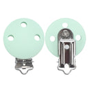 TYRY.HU Round/Heart Silicone Clip 3 Pcs/Set Of Pacifier Clip BPA-Free Silicone Dummy Baby Pacifier Chain DIY Accessories