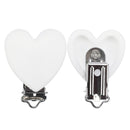 TYRY.HU Round/Heart Silicone Clip 3 Pcs/Set Of Pacifier Clip BPA-Free Silicone Dummy Baby Pacifier Chain DIY Accessories