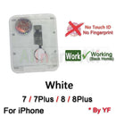 Botón de inicio flexible para iPhone 6 6s 7 8 Plus 5s SE Botón de regreso a casa con cable flexible Etiqueta de goma No Touch ID Huella digital