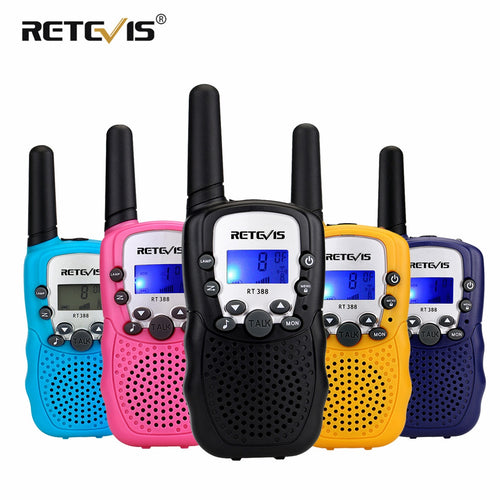 RETEVIS RT388 Walkie Talkie Kinder Walkie-Talkies 2 Stück Funksender PMR Geburtstagsgeschenk/Familiengebrauch/Camping 100-800M