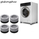 Almohadillas de pie para lavadora, 4 Uds., almohadilla de pie antideslizante silenciosa antivibración, almohadilla de lavadora fija Universal para secadores, productos de baño