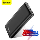 Baseus Power Bank 30000mAh Powerbank USB C Fast Poverbank For Xiaomi iPhone 12 Pro Portable External Battery Charger Pover bank