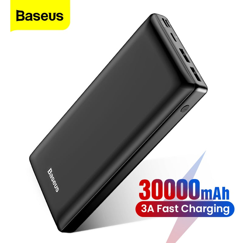 Baseus Power Bank 30000 mAh Powerbank USB C Fast Poverbank Für Xiaomi iPhone 12 Pro Tragbares externes Ladegerät Pover Bank