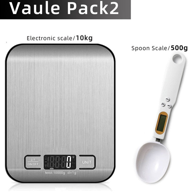 Báscula de cocina digital, pantalla LCD 1g / 0.1oz Báscula de alimentos de acero inoxidable precisa para cocinar Balanzas de pesaje para hornear Electrónicas