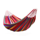 Portable Hammock Outdoor Garden Hammock Hanging Bed for Home Travel Camping Hiking Swing Canvas Stripe Hammock Red