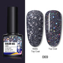 LEMOOC 8.0ml UV Gel Nail Polish Thermal Glitter Gel Polish Color-changing Gel Varnish Nail Art Gel varnish