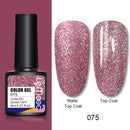 LEMOOC 8.0ml UV Gel Nail Polish Thermal Glitter Gel Polish Color-changing Gel Varnish Nail Art Gel varnish