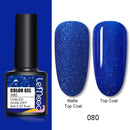 LEMOOC 8.0ml UV Gel Nail Polish Thermal Glitter Gel Polish Color-changing Gel Varnish Nail Art Gel varnish