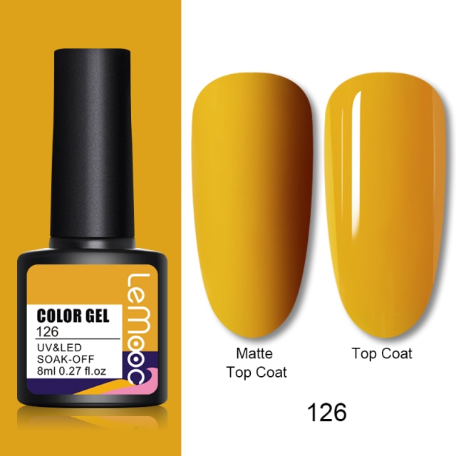 LEMOOC 8,0 ml esmalte de uñas de Gel UV esmalte de Gel con brillo térmico barniz de Gel que cambia de Color barniz de Gel para decoración de uñas