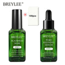 BREYLEE Tea Tree Blackhead Remover Serum Reduce los poros Essence Black Peeling Mask Oil-Control Face Sheet Mask Blanqueamiento Cuidado de la piel