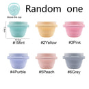 5 uds/1 Juego de cuenco de silicona para alimentación de bebé, vajilla, cuchara impermeable, vajilla antideslizante, platos de silicona sin BPA para vajilla de bebé