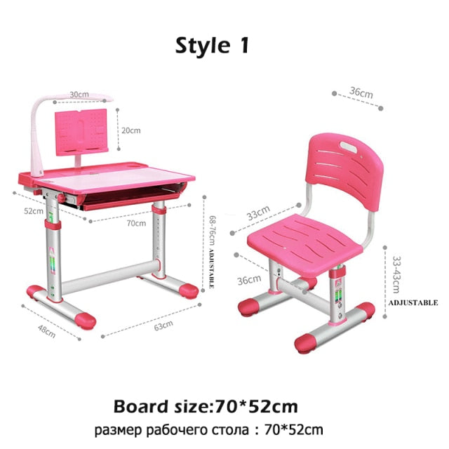 Kinder-Schreibtisch und Stuhl-Set, multifunktionaler, ergonomischer Schreibtisch für Kinder, Studenten, verstellbarer Schreibtisch, Schreibtisch-Kombination