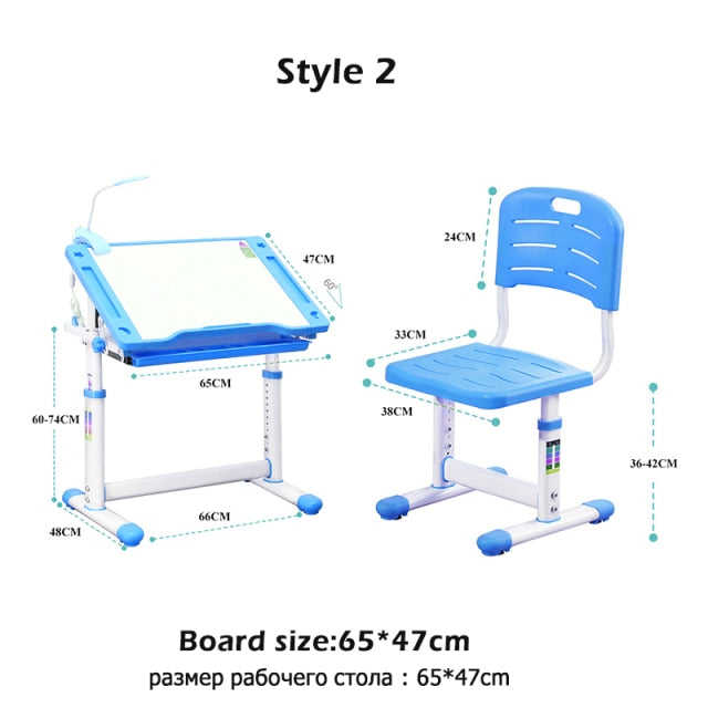 Kinder-Schreibtisch und Stuhl-Set, multifunktionaler, ergonomischer Schreibtisch für Kinder, Studenten, verstellbarer Schreibtisch, Schreibtisch-Kombination